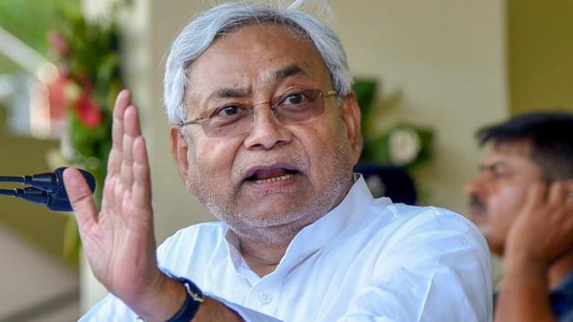 Bihar chief minister Nitish Kumar On Tuesday said that ‘one nation, one poll’ was a good idea but not implementable in the forthcoming general elections.(PTI Photo) Bihar chief minister Nitish Kumar On Tuesday said that ‘one nation, one poll’ was a good idea but not implementable in the forthcoming general elections.(PTI Photo)