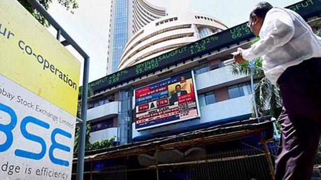 Sensex has so far touched a high of 37,829.83 points and a low of 37,689.71 points during the intra-day trade.(File photo)