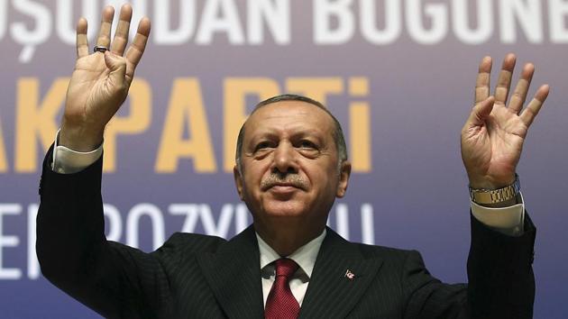 Turkey's President Recep Tayyip Erdogan gestures prior to delivering a speech in Ankara, Turkey(AP Photo) Turkey's President Recep Tayyip Erdogan gestures prior to delivering a speech in Ankara, Turkey(AP Photo)
