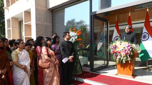 Ambassador Gautam Bambawale speaks at a ceremony in Beijing marking India’s Independence Day. (Photo credit: India’s embassy in Beijing.) Ambassador Gautam Bambawale speaks at a ceremony in Beijing marking India’s Independence Day. (Photo credit: India’s embassy in Beijing.)