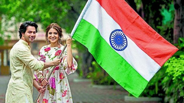 Varun Dhawan and Anushka Sharma talk about their film Sui Dhaaga and celebrating Independence Day together. (HT Photo/Satish Bate) Varun Dhawan and Anushka Sharma talk about their film Sui Dhaaga and celebrating Independence Day together. (HT Photo/Satish Bate)