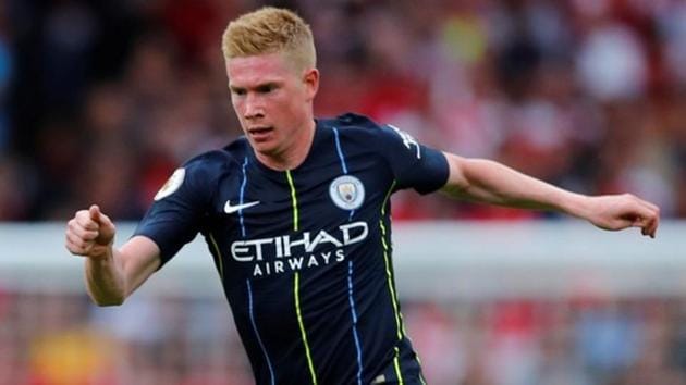 Kevin De Bruyne in action during Manchester City’s Premier League match against Arsenal.(REUTERS)