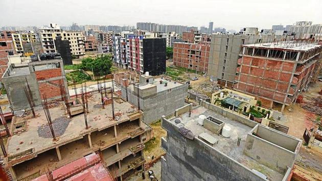 All construction needs to follow the guidelines of the National Building Code (NBC), 2016, but these are openly flouted. (HT Photo) All construction needs to follow the guidelines of the National Building Code (NBC), 2016, but these are openly flouted. (HT Photo)