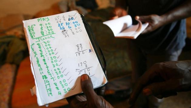 Sutay Darboe, a migrant labourer holds his notebook showing the dates and hours he has worked every day. Several workers said that although they had signed contracts that promised them more than 5 euros ($5.71) an hour, in the end they got between 3.0-3.5 euros. They also have to bring their own food and water and are allowed only brief breaks even as temperatures soar to 40C on the bleak Puglia plains. (Alessandro Bianchi / REUTERS) 