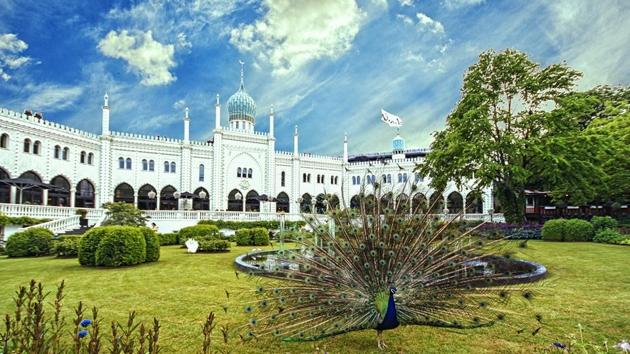Tivoli Gardens, Denmark: It is located in Tivoli, the second-oldest theme park in the world.At night, the gardens are illuminated beautifully and there are stage performances. (Shutterstock) Tivoli Gardens, Denmark: It is located in Tivoli, the second-oldest theme park in the world.At night, the gardens are illuminated beautifully and there are stage performances. (Shutterstock)