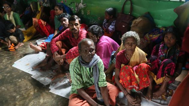 Evacuated people in relief camps near Iritty. Kerala Chief Minister Pinarayi Vijayan said on Friday that all those marooned would be rescued by the evening as authorities gave a massive boost to relief and rescue operations. “All marooned people will be saved by this evening. I am confident we can achieve this. The Centre is responding well,” Vijayan said at a press conference. (HT Photo) Evacuated people in relief camps near Iritty. Kerala Chief Minister Pinarayi Vijayan said on Friday that all those marooned would be rescued by the evening as authorities gave a massive boost to relief and rescue operations. “All marooned people will be saved by this evening. I am confident we can achieve this. The Centre is responding well,” Vijayan said at a press conference. (HT Photo)