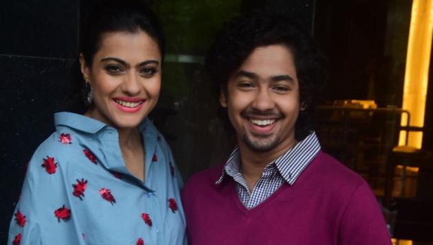 Kajol Devgn and Riddhi Sen at the promotion of their upcoming film Helicopter Eela in Mumbai on August 16, 2018.(IANS)