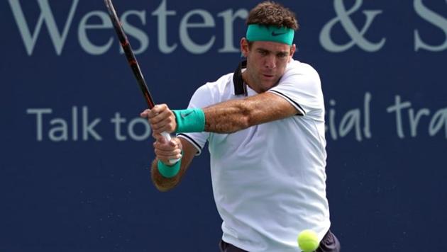 Juan Martin del Potro (ARG) returns a shot against Chung Hyeon (KOR) in the Western and Southern tennis open at Lindner Family Tennis Center. (USA TODAY Sports) Juan Martin del Potro (ARG) returns a shot against Chung Hyeon (KOR) in the Western and Southern tennis open at Lindner Family Tennis Center. (USA TODAY Sports)