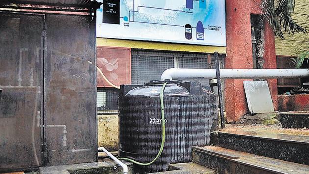 Chemical effluent treatment plant at Modern college, on Thursday. (Ravindra Joshi/HT) Chemical effluent treatment plant at Modern college, on Thursday. (Ravindra Joshi/HT)