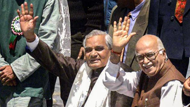 Former prime minister Atal Bihari Vajpayee can be seen with senior BJP leader LK Advani in Ladakh, in this June 07, 2000 photo. (PTI File Photo) Former prime minister Atal Bihari Vajpayee can be seen with senior BJP leader LK Advani in Ladakh, in this June 07, 2000 photo. (PTI File Photo)