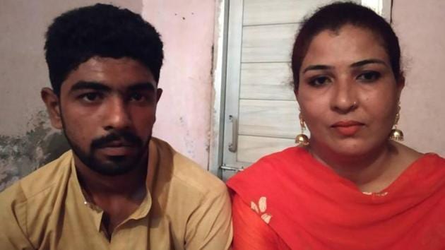 Bharminder Singh and his mother Sukhwinder Kaur. (HT photo) Bharminder Singh and his mother Sukhwinder Kaur. (HT photo)