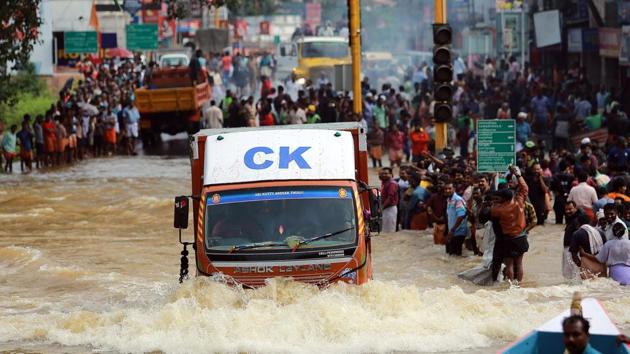 The deadliest deluge in Kerala in close to a century has claimed 194 lives since August 8. Over 3.14 lakh people have been moved to relief camps. (Amal KS/HT Photo)