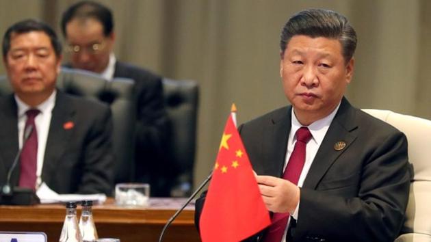 China's president Xi Jinping at the BRICS summit meeting in Johannesburg in July 2018. Xi Jinping is set to visit Pyongyang next month at the invitation of North Korea leader Kim Jong Un to attend the celebrations of the 70th anniversary of North Korea’s founding, Singapore’s Straits Times newspaper reported. (Reuters Photo) China's president Xi Jinping at the BRICS summit meeting in Johannesburg in July 2018. Xi Jinping is set to visit Pyongyang next month at the invitation of North Korea leader Kim Jong Un to attend the celebrations of the 70th anniversary of North Korea’s founding, Singapore’s Straits Times newspaper reported. (Reuters Photo)