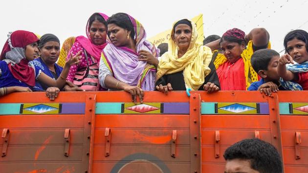 Flood-affected people being shifted to a relief camp after they were rescued from a flood-hit area in Kochi. The Kerala government has estimated a loss of Rs 20,000 crore, with Idukki, Malappuram, Kottayam and Ernakulam districts being the worst affected. (PTI) Flood-affected people being shifted to a relief camp after they were rescued from a flood-hit area in Kochi. The Kerala government has estimated a loss of Rs 20,000 crore, with Idukki, Malappuram, Kottayam and Ernakulam districts being the worst affected. (PTI)
