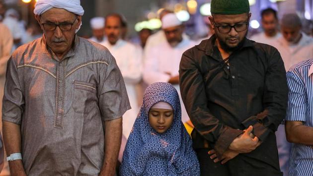 Muslim worshippers perform prayers around the Kaaba. The interior ministry said on Saturday that the number of pilgrims arriving in Mecca had already surpassed the two million mark, mostly from abroad including large contingents from Egypt, India, Pakistan and Bangladesh. (Ahmad Al-Rubaye / AFP)