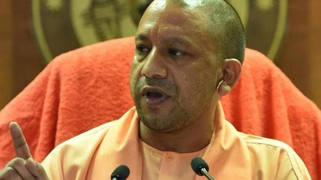 UP Chief Minister Yogi Adityanath addresses a press conference in Lucknow on August 7, 2018.(PTI)