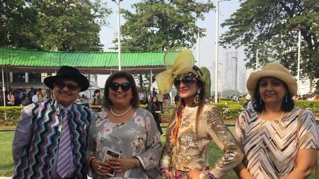 Zinia Lawyer (second from left) with her friends. (HT Photo) Zinia Lawyer (second from left) with her friends. (HT Photo)