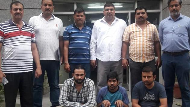 The main accused was identified as Sandeep Sidhana, a graduate from Delhi University’s Khalsa College. Police identified Sidhana’s associates as Shashi Bhushan alias Manish, from Samastipur in Bihar and Sheetal Kumar, from Bihar’s Madhubani. (HT Photo) The main accused was identified as Sandeep Sidhana, a graduate from Delhi University’s Khalsa College. Police identified Sidhana’s associates as Shashi Bhushan alias Manish, from Samastipur in Bihar and Sheetal Kumar, from Bihar’s Madhubani. (HT Photo)