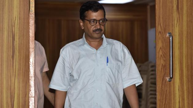 Delhi chief minister Arvind Kejriwal warned he would take disciplinary action against the state food commissioner.(Sonu Mehta/HT Photo)