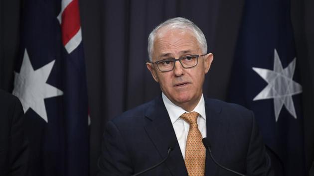 Australia prime minister Malcolm Turnbull narrowly survived a leadership challenge from within his own party on Tuesday as discontent with his rule boiled over less than a year before national elections.(AP File Photo)