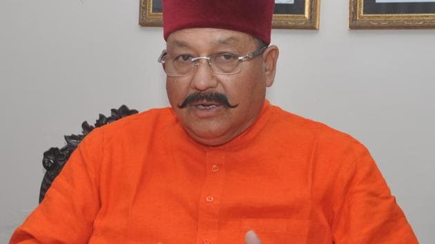 Satpal Maharaj (pictured) had suggested his Prem Nagar ashram as venue to put up former Prime Minister Atal Bihari Vajpayee’s ashes before immersion in the Ganga. But at the insistence of Madan Kaushik, the venue was changed.(HT File Photo)