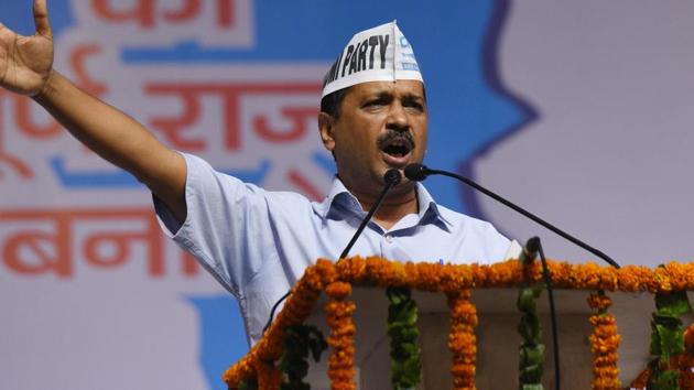 Chief minister Arvind Kejriwal asked residents to vote for the AAP if they want to expedite development.(Vipin Kumar/ Hindustan Times) Chief minister Arvind Kejriwal asked residents to vote for the AAP if they want to expedite development.(Vipin Kumar/ Hindustan Times)