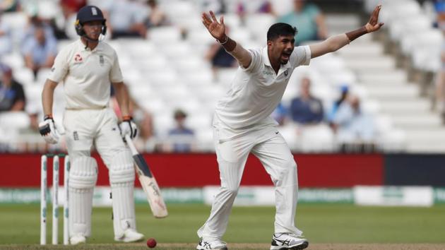 India's Jasprit Bumrah appeals during Day 4 of the third Test encounter. (Action Images via Reuters) India's Jasprit Bumrah appeals during Day 4 of the third Test encounter. (Action Images via Reuters)