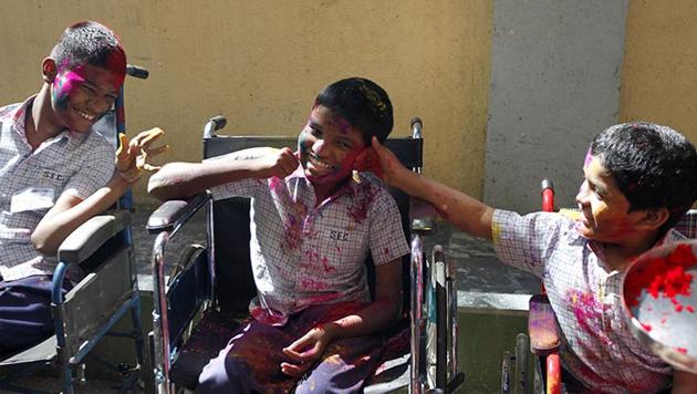 A new school code which encourages skill development courses for disabled students has been introduced by the state government for special schools and workshops. (HT Representational photo) A new school code which encourages skill development courses for disabled students has been introduced by the state government for special schools and workshops. (HT Representational photo)