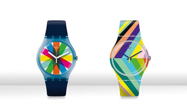 Riot of colours: Set out on a wild ride with these multi-coloured stars. Oh, but don’t get dizzy along the way! (Launching in September) (SWATCH)