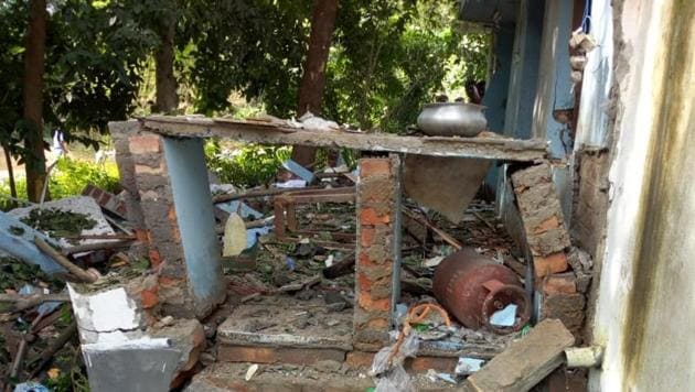 A Trinamool Congress worker was killed and six other were injured, two of them critically, when an explosion took place in a party office in Bengal’s West Midnapore district on Thursday morning, minutes before a meeting was scheduled to start. (HT photo) A Trinamool Congress worker was killed and six other were injured, two of them critically, when an explosion took place in a party office in Bengal’s West Midnapore district on Thursday morning, minutes before a meeting was scheduled to start. (HT photo)