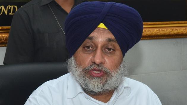 Shiromani Akali Dal (SAD) president Sukhbir Singh Badal. (HT File) Shiromani Akali Dal (SAD) president Sukhbir Singh Badal. (HT File)