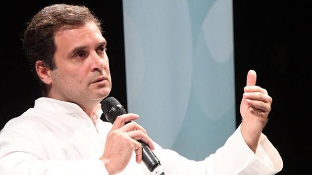 Congress President Rahul Gandhi at Bucerius Summer School in Hamburg, Germany. (PTI Photo) Congress President Rahul Gandhi at Bucerius Summer School in Hamburg, Germany. (PTI Photo)