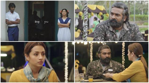 96 movie trailer features a stunning chemistry between Trisha and Vijay Sethupathi.