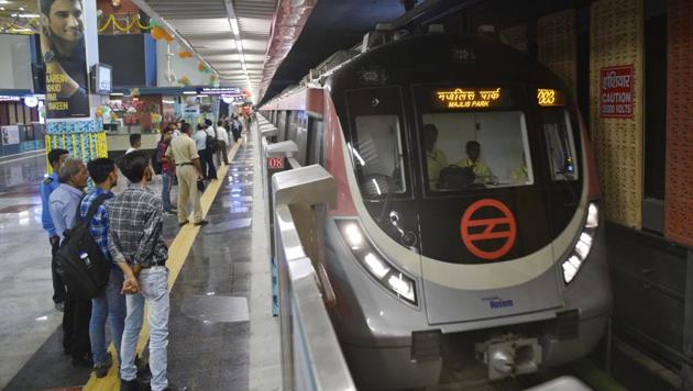 Services would be available from 6 am on the Yellow , Violet, Green, Pink and Magenta Lines. (Sanchit Khanna/HT PHOTO) Services would be available from 6 am on the Yellow , Violet, Green, Pink and Magenta Lines. (Sanchit Khanna/HT PHOTO)
