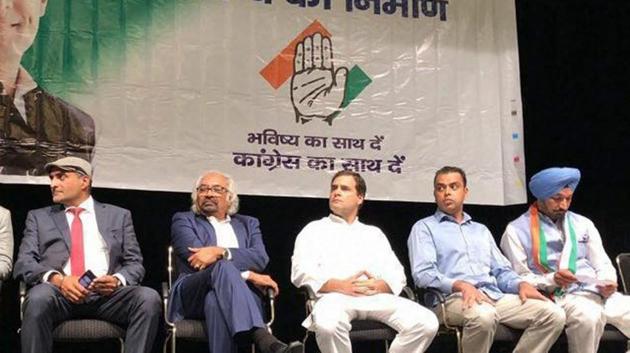 Congress President Rahul Gandhi during the Indian Overseas Congress gathering in Berlin, Germany, on Thursday, Aug 23, 2018. (PTI) Congress President Rahul Gandhi during the Indian Overseas Congress gathering in Berlin, Germany, on Thursday, Aug 23, 2018. (PTI)