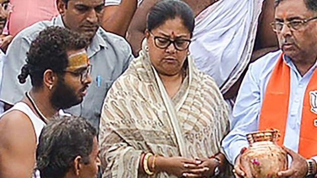 People in Jaisalmer have big expectations — mostly related to announcements of big infrastructure projects in the division — from the Rajasthan chief minister Vasundhara Raje’s public meeting. (PTI) People in Jaisalmer have big expectations — mostly related to announcements of big infrastructure projects in the division — from the Rajasthan chief minister Vasundhara Raje’s public meeting. (PTI)