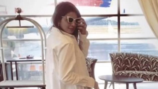 Priyanka Chopra visited Sonali Bendre’s sister-in-law Shrishti Behl. Priyanka Chopra visited Sonali Bendre’s sister-in-law Shrishti Behl.