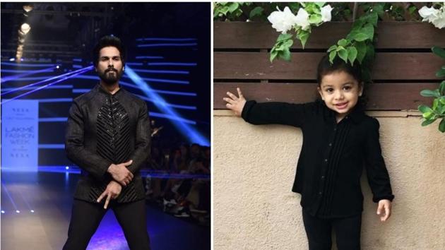 Shahid Kapoor’s daughter Misha is going to the playschool and loves it enough to not give it up for modelling. (Viral Bhayani/Instagram) Shahid Kapoor’s daughter Misha is going to the playschool and loves it enough to not give it up for modelling. (Viral Bhayani/Instagram)
