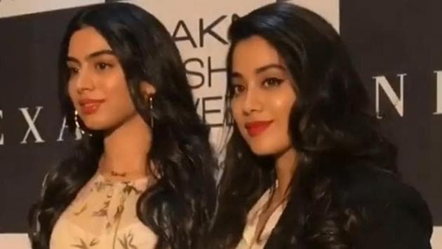Lakme Fashion Week 2018: Janhvi and Khushi Kapoor were spotted at LFW 2018. Lakme Fashion Week 2018: Janhvi and Khushi Kapoor were spotted at LFW 2018.