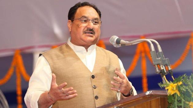 Health minister JP Nadda addressing the first convocation of the All India Institute of Medical Sciences (AIIMS), Bhubaneswar on August 25. (Twitter/JPNadda) Health minister JP Nadda addressing the first convocation of the All India Institute of Medical Sciences (AIIMS), Bhubaneswar on August 25. (Twitter/JPNadda)