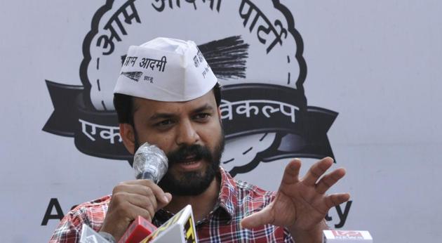 Ashish Khetan had been the vice-chairperson of the DDCD since its formation on February 27, 2015 until he resigned from the post in April this year.(HT File Photo)