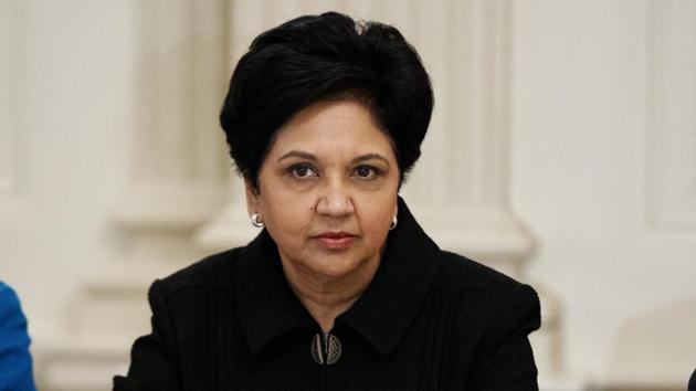Indra Nooyi will be honoured with the Game Changer of the Year award by a global cultural organisation in recognition of her business achievements, humanitarian record and advocacy for women and girls around the world. (AP File Photo) Indra Nooyi will be honoured with the Game Changer of the Year award by a global cultural organisation in recognition of her business achievements, humanitarian record and advocacy for women and girls around the world. (AP File Photo)