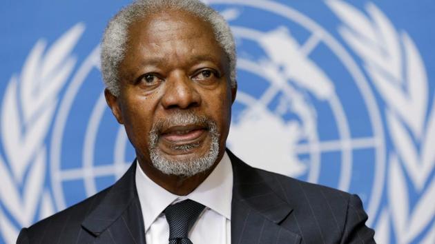 Former United Nations secretary general Kofi Annan will receive a state funeral and burial in Ghana on September 13, the Ghanaian president Nana Akufo-Addo said on Saturday. (Reuters Photo) Former United Nations secretary general Kofi Annan will receive a state funeral and burial in Ghana on September 13, the Ghanaian president Nana Akufo-Addo said on Saturday. (Reuters Photo)