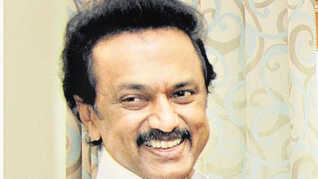 Dravida Munnetra Kazhagam (DMK) working president MK Stalin on Sunday filed his nomination for the party president’s post and is likely to be elected unopposed at the general council meeting on August 28.(PTI Photo) Dravida Munnetra Kazhagam (DMK) working president MK Stalin on Sunday filed his nomination for the party president’s post and is likely to be elected unopposed at the general council meeting on August 28.(PTI Photo)