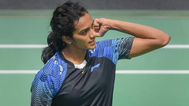 PV Sindhu beats Akane Yamaguchi in the women’s singles semifinal at Asian Games 2018.(PTI)