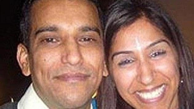 Geeta Aulakh, 28, with her husband Harpreet. Geeta was hacked to death by killers hired by her husband in Greenford, London, on November 16, 2009.(Sunrise Radio/Press Association (The Guardian))