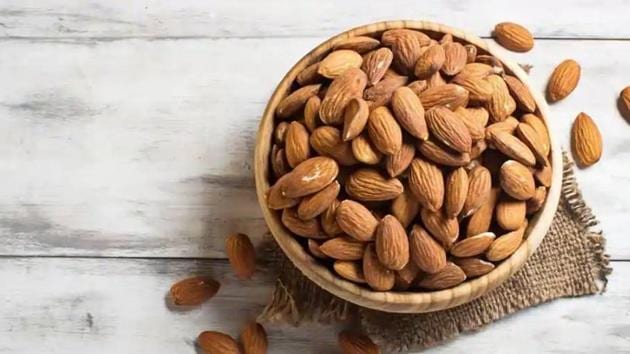 Almonds are said to boost sleep quality as they help in producing sleep-regulating hormone, melatonin. (Shutterstock) 