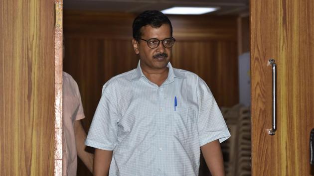 Delhi chief minister Arvind Kejriwal addresses journalists at his residence in New Delhi. (Sonu Mehta/HT File Photo) Delhi chief minister Arvind Kejriwal addresses journalists at his residence in New Delhi. (Sonu Mehta/HT File Photo)