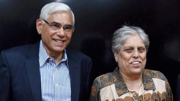 Committee of Administrators chief Vinod Rai (left) with Diana Edulji. (PTI) Committee of Administrators chief Vinod Rai (left) with Diana Edulji. (PTI)