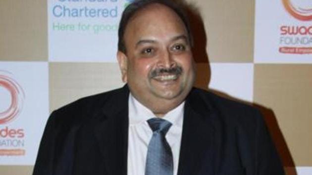 Mehul Choksi has appealed to the Interpol to not issue an RCN against him, the CBI said.(Prodip Guha/HT File Photo)